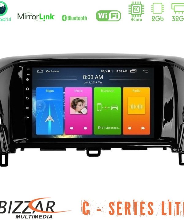 Kimpiris - Bizzar C Series Lite 4Core Android14 2+32GB  Mitsubishi Eclipse Cross Navigation Multimedia Tablet 9"