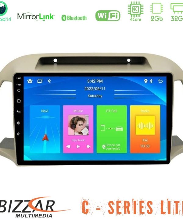 Kimpiris - Bizzar C Series Lite 4Core Android14 2+32GB  Nissan Micra K12 2002-2010 Navigation Multimedia Tablet 9"