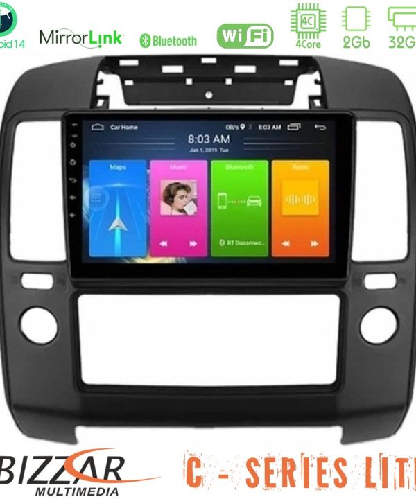 Kimpiris - Bizzar C Series Lite 4Core Android14 2+32GB  Nissan Navara Navigation Multimedia Tablet 9"
