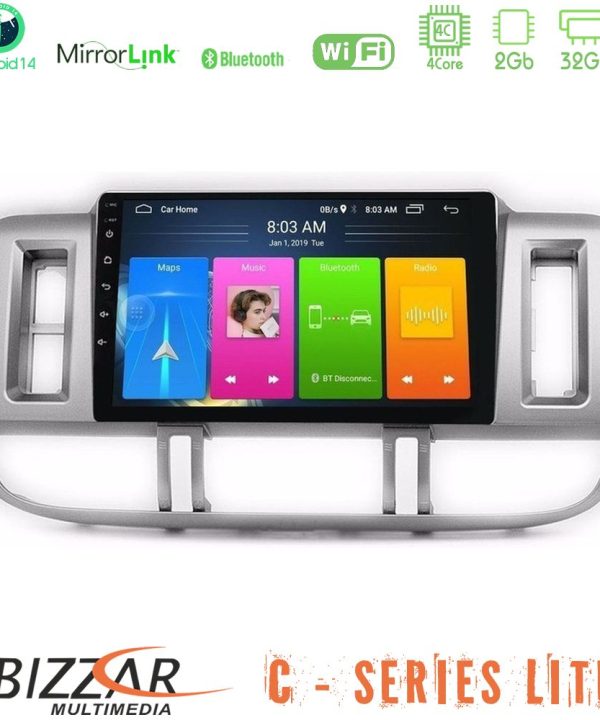 Kimpiris - Bizzar C Series Lite 4Core Android14 2+32GB  Nissan X-Trail (T30) 2000-2003 Navigation Multimedia Tablet 9"