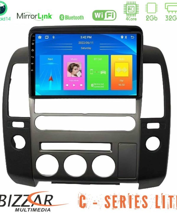 Kimpiris - Bizzar C Series Lite 4Core Android14 2+32GB   Nissan Navara D40 2006-2012 (με εργ.οθόνη) Navigation Multimedia Tablet 9"