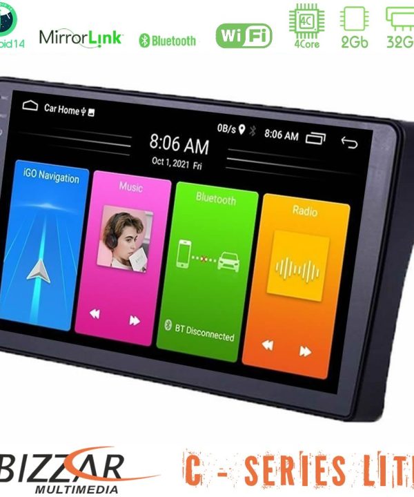Kimpiris - Bizzar C Series Lite 4Core Android14 2+32GB  Nissan Navara D40 Navigation Multimedia Tablet 9"