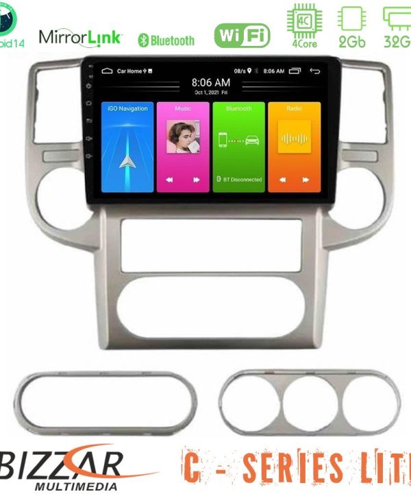 Kimpiris - Bizzar C Series Lite 4Core Android14 2+32GB  Nissan X-Trail 2003-2007 Navigation Multimedia Tablet 10"