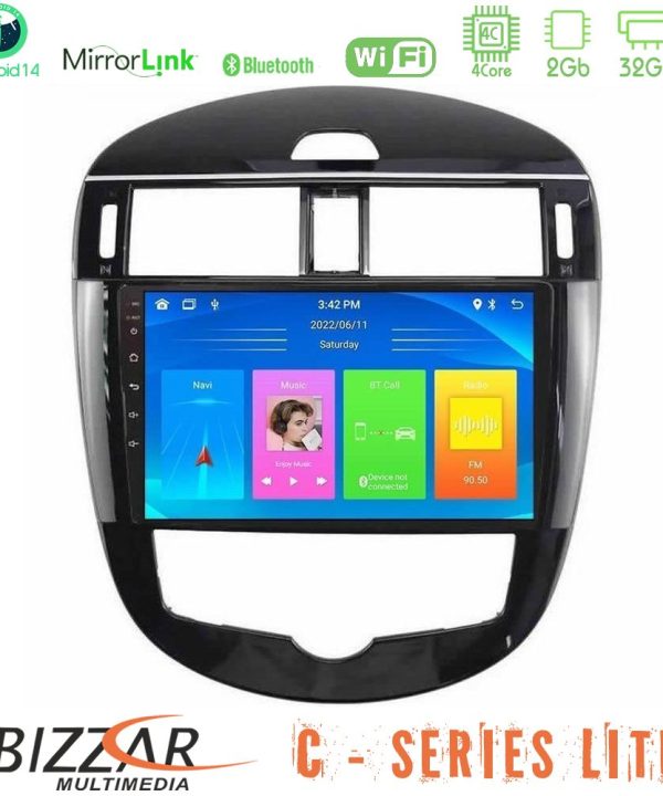 Kimpiris - Bizzar C Series Lite 4Core Android14 2+32GB  Nissan Pulsar 2015-2018 Navigation Multimedia Tablet 9"