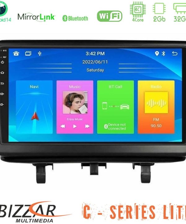 Kimpiris - Bizzar C Series Lite 4Core Android14 2+32GB  Opel Meriva B 2010-2017 Navigation Multimedia Tablet 9"