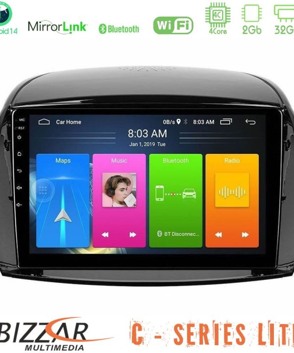 Kimpiris - Bizzar C Series Lite 4Core Android14 2+32GB  Renault Koleos 2007-2015 Navigation Multimedia Tablet 9"