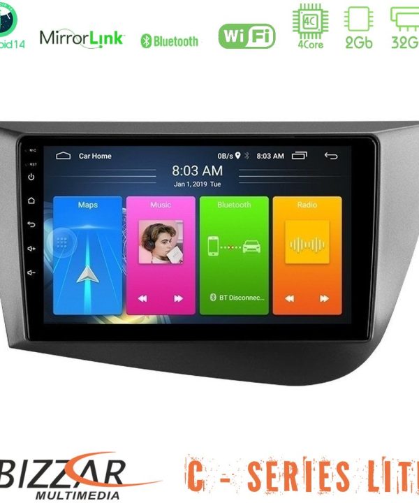 Kimpiris - Bizzar C Series Lite 4Core Android14 2+32GB  Seat Leon Navigation Multimedia Tablet 9"