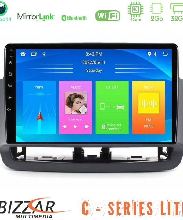 Kimpiris - Bizzar C Series Lite 4Core Android14 2+32GB  Seat Ibiza 2012-2015 Navigation Multimedia Tablet 9"