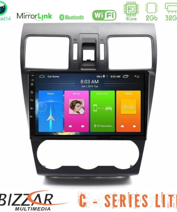 Kimpiris - Bizzar C Series Lite 4Core Android14 2+32GB Subaru Forester 2015-2018 Navigation Multimedia Tablet 9"