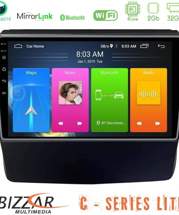 Kimpiris - Bizzar C Series Lite 4Core Android14 2+32GB Subaru Forester/Impreza 2018-2021 Navigation Multimedia Tablet 9"
