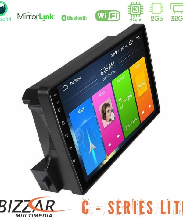 Kimpiris - Bizzar C Series Lite 4Core Android14 2+32GB Ssangyong Actyon/Kyron 2005-2014 Navigation Multimedia Tablet 9"