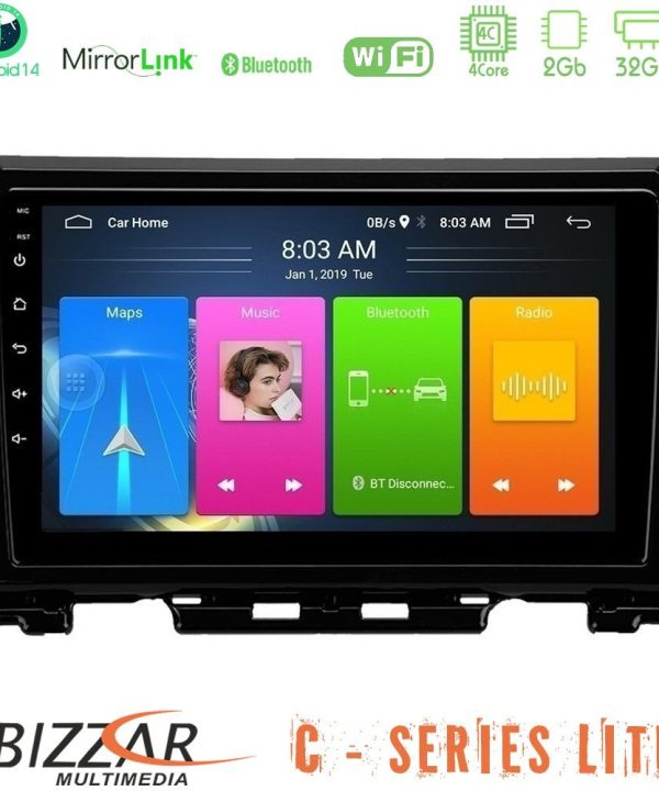Kimpiris - Bizzar C Series Lite 4Core Android14 2+32GB  Suzuki Jimny 2018-2022 Navigation Multimedia Tablet 9"