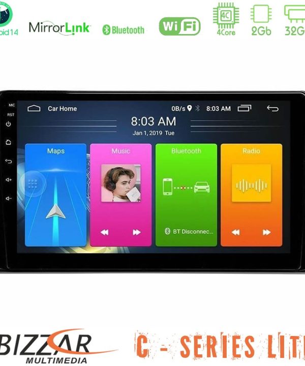 Kimpiris - Bizzar C Series Lite 4Core Android14 2+32GB  Toyota RAV4 2019-2023 Navigation Multimedia Tablet 10"
