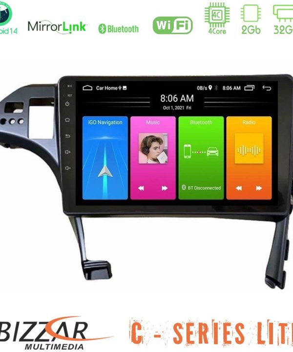 Kimpiris - Bizzar C Series Lite 4Core Android14 2+32GB  Toyota Prius 2010-2015 Navigation Multimedia Tablet 10"