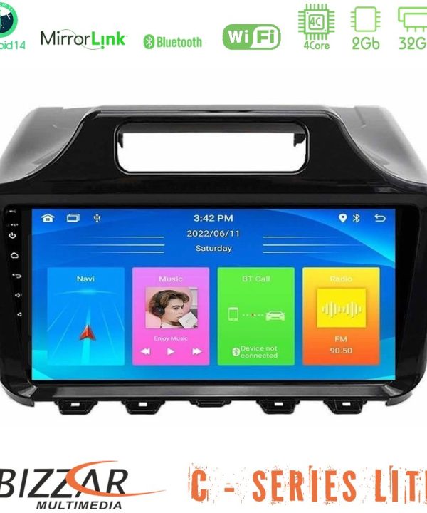 Kimpiris - Bizzar C Series Lite 4Core Android14 2+32GB  Toyota iQ 2008 – 2015 Navigation Multimedia Tablet 9"