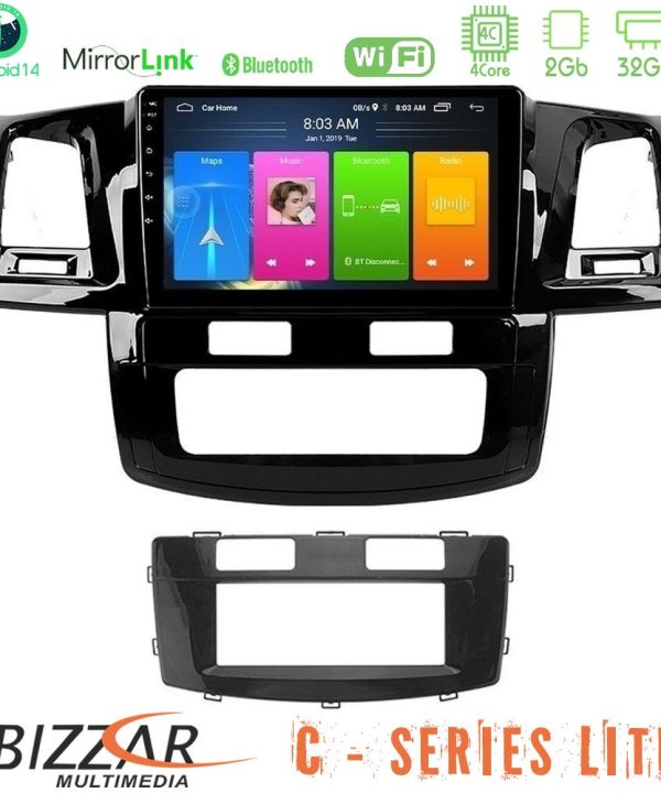 Kimpiris - Bizzar C Series Lite 4Core Android14 2+32GB  Toyota Hilux 2007-2016 Navigation Multimedia Tablet 9"