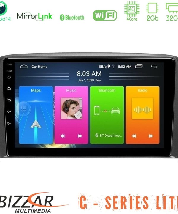 Kimpiris - Bizzar C Series Lite 4Core Android14 2+32GB  Volvo S80 1998-2006 Navigation Multimedia Tablet 9"