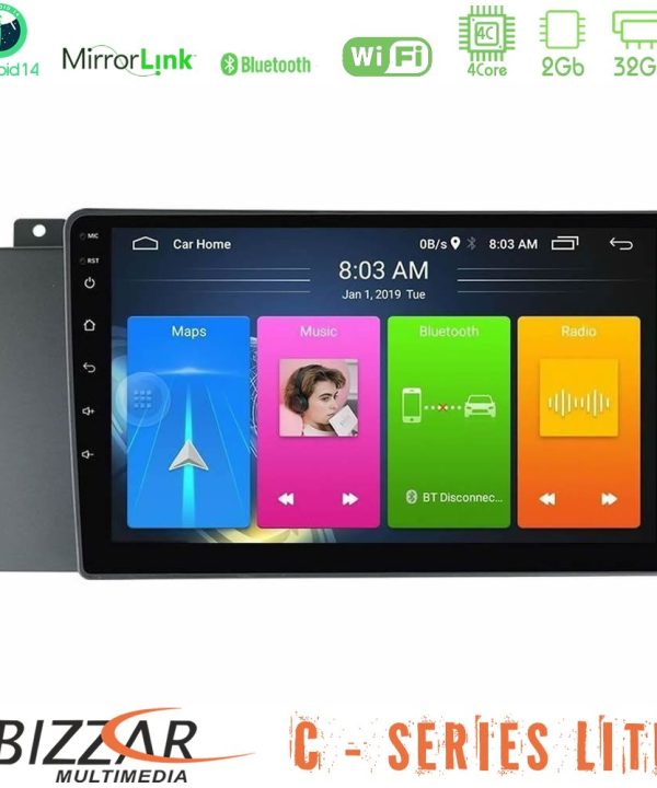 Kimpiris - Bizzar C Series Lite 4Core Android14 2+32GB  Volvo S60 2004-2009 Navigation Multimedia Tablet 9"