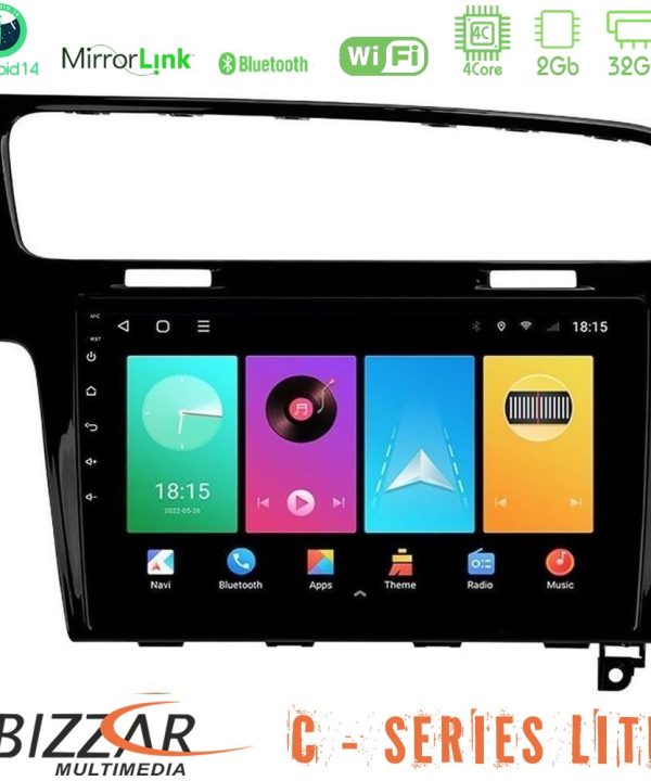 Kimpiris - Bizzar C Series Lite 4Core Android14 2+32GB  VW GOLF 7 Navigation Multimedia Tablet 10"