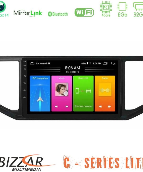 Kimpiris - Bizzar C Series Lite 4Core Android14 2+32GB  VW Amarok 2017-2022 Navigation Multimedia Tablet 9"