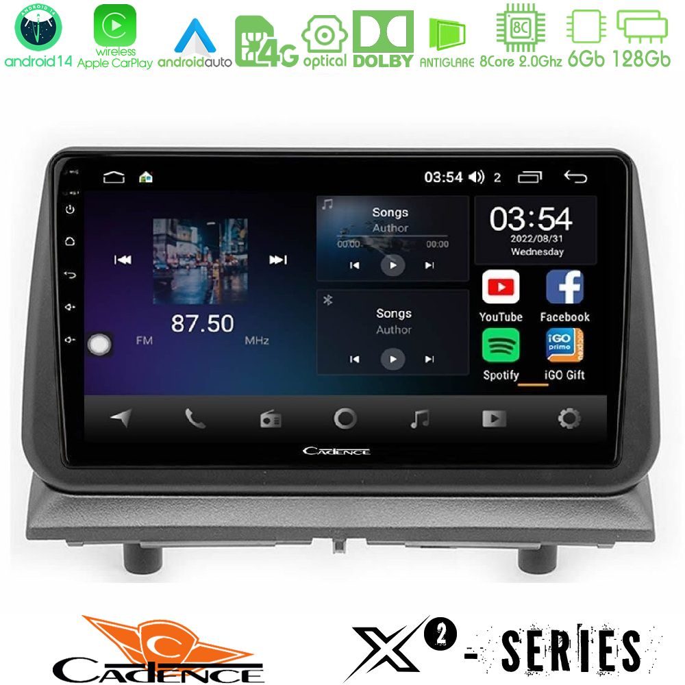 Kimpiris - Cadence X2 Series 8Core Android14 6+128GB Dodge Nitro 2007-2011 Navigation Multimedia Tablet 9"