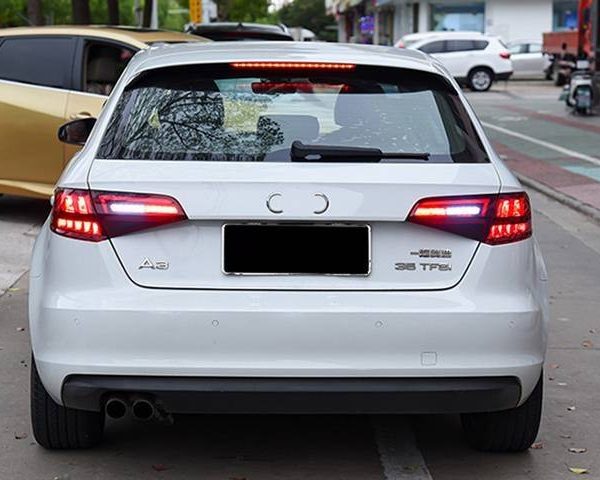 Alternative view of Πισινά Φανάρια Set Για Audi A3 8V 2013-2019 Sportback Led Bar Κόκκινο/Φιμέ