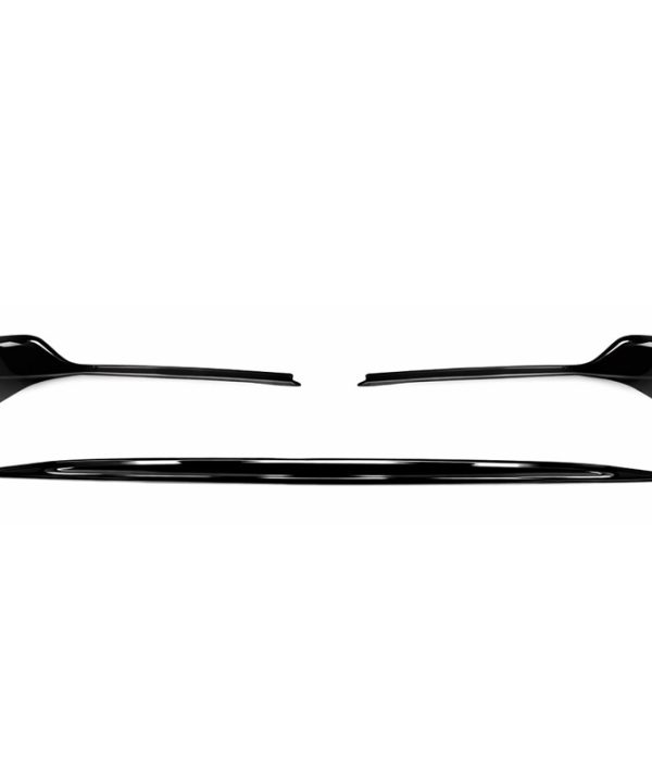 Alternative view of Μπροστινό Spoiler Για Mercedes-Benz A-Class W177 18-23 Hatchback / Sedan Amg Line Γυαλιστερό Μαύρο 3 Τεμάχια