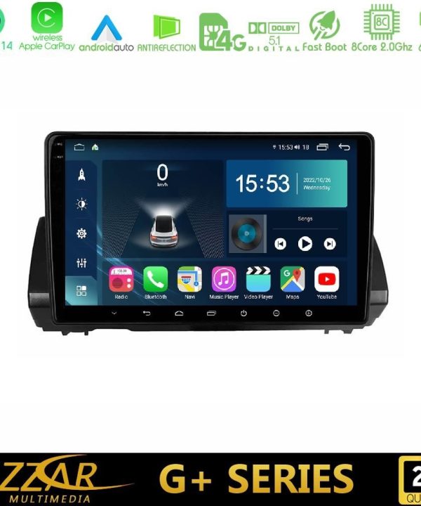 Kimpiris - Bizzar G+ Series Dacia Sandero/Logan/Jogger 2022-> 8core Android14 6+128GB Navigation Multimedia Tablet 9"