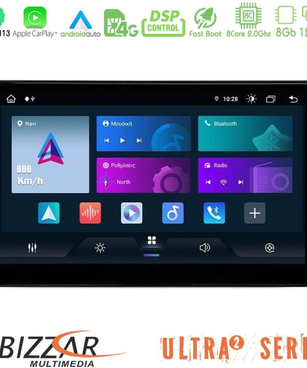 Kimpiris - Bizzar Ultra Series Mitsubishi Outlander 2002 – 2007 8core Android13 8+128GB Navigation Multimedia Tablet 10"