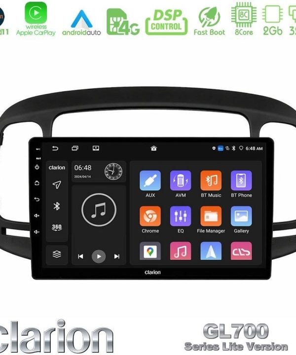 Kimpiris - Clarion GL700 Lite Series 8Core Android11 2+32GB Hyundai Accent 2006-2011 Navigation Multimedia Tablet 9" Με Carplay & Android Auto