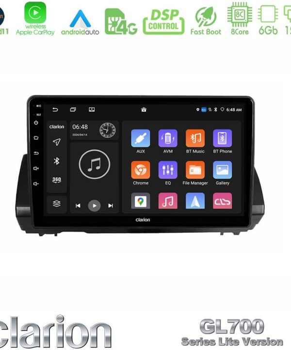 Kimpiris - Clarion GL700 Lite Series 8Core Android11 6+128GB Dacia Sandero/Logan/Jogger 2022-> Navigation Multimedia Tablet 9" Με Carplay & Android Auto