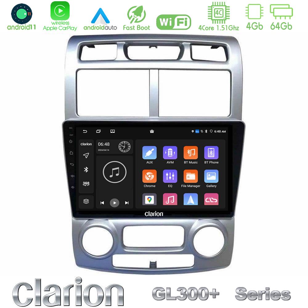 Clarion GL300+ Series 4Core Android ClarionOS 4+64GB Kia Sportage 2005 ...