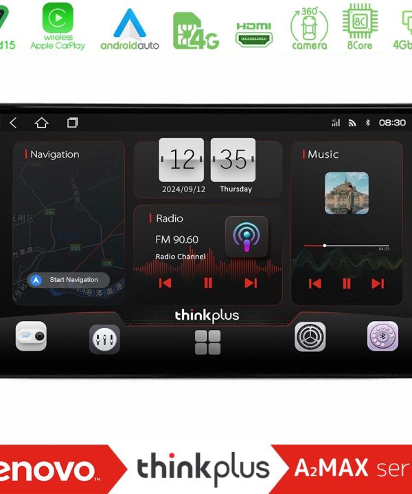 Kimpiris - Lenovo Thinkplus A2MAX Series 8Core Android15 4+64GB  Alfa Romeo 159/Brera/Spider Navigation Multimedia Tablet 9"