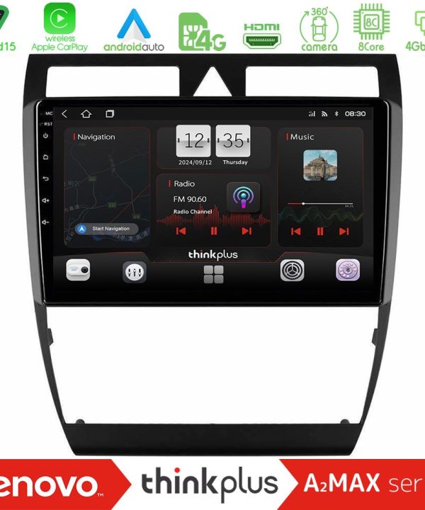 Kimpiris - Lenovo Thinkplus A2MAX Series 8Core Android15 4+64GB  Audi A6 (C5) 1997-2004 Navigation Multimedia Tablet 9"