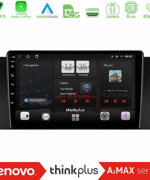 Kimpiris - Lenovo Thinkplus A2MAX Series 8Core Android15 4+64GB  BMW 5 Series  (E39) / X5 (E53) Navigation Multimedia Tablet 9"
