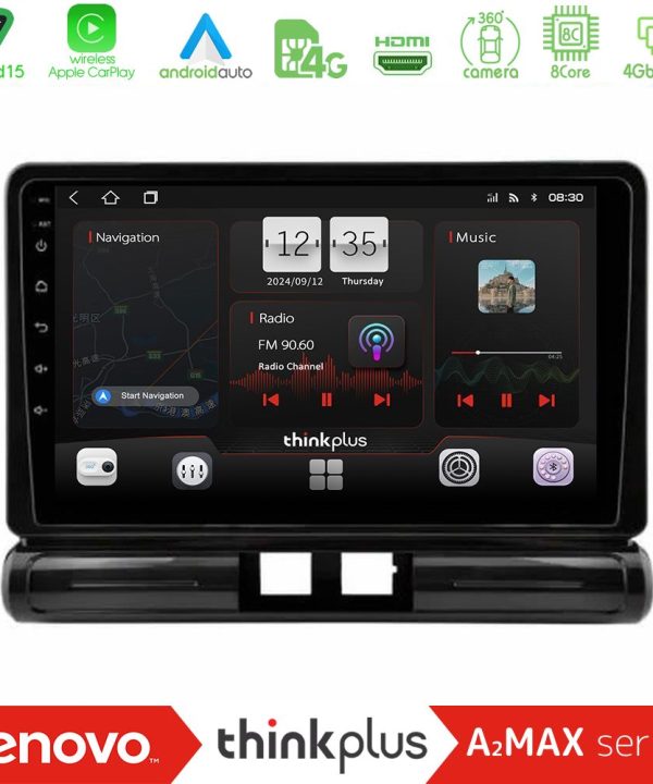 Kimpiris - Lenovo Thinkplus A2MAX Series 8Core Android15 4+64GB  Citroen C3 2016-> Navigation Multimedia Tablet 9"    (Low Version))