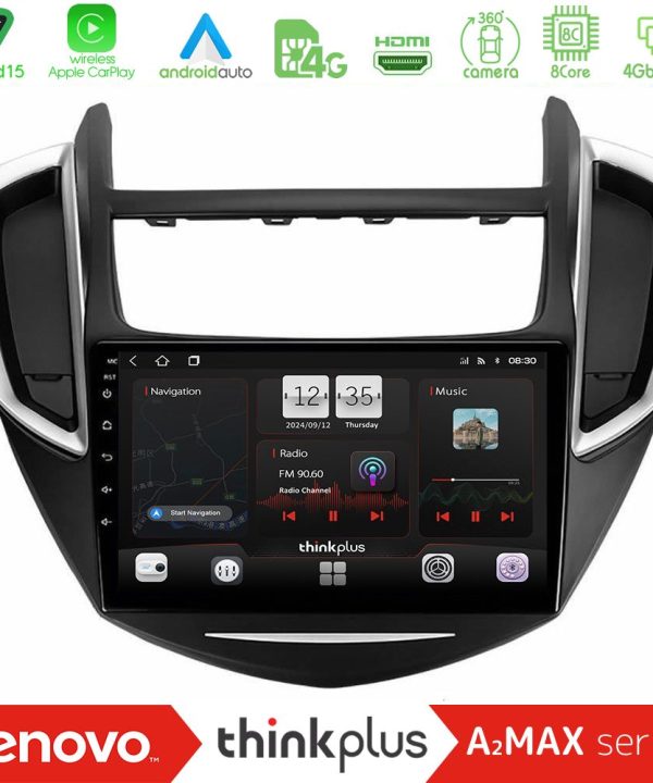 Kimpiris - Lenovo Thinkplus A2MAX Series 8Core Android15 4+64GB  Chevrolet Trax 2013-2020 Navigation Multimedia Tablet 9"