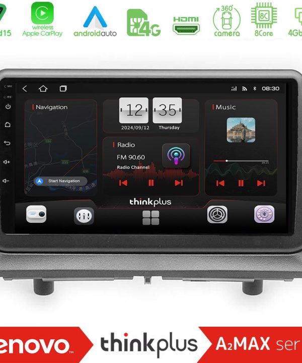 Kimpiris - Lenovo Thinkplus A2MAX Series 8Core Android15 4+64GB  Dodge Nitro 2007-2011 Navigation Multimedia Tablet 9"