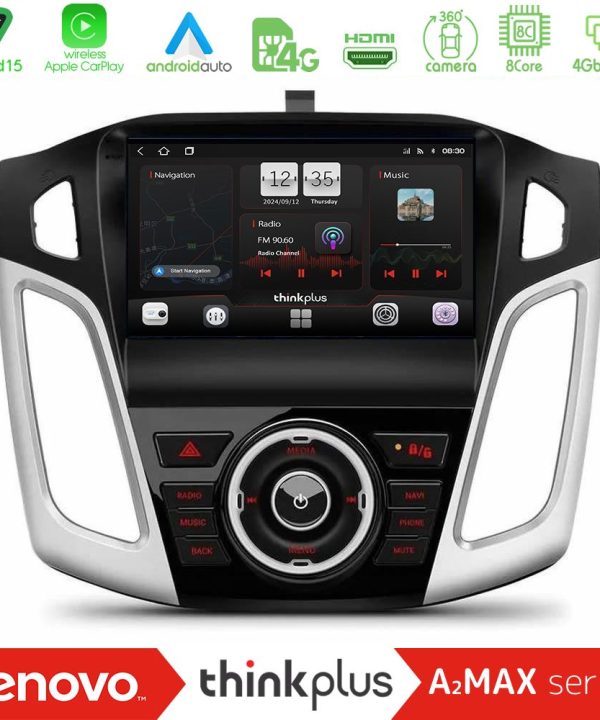Kimpiris - Lenovo Thinkplus A2MAX Series 8Core Android15 4+64GB Ford Focus 2012-2018 Navigation Multimedia Tablet 9"