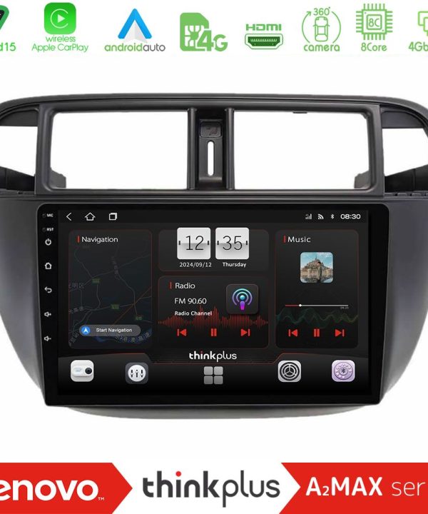 Kimpiris - Lenovo Thinkplus A2MAX Series 8Core Android15 4+64GB Honda Civic 1995-2001 Navigation Multimedia Tablet 9"