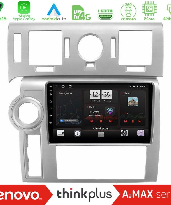 Kimpiris - Lenovo Thinkplus A2MAX Series 8Core Android15 4+64GB  Hummer H2 2008-2009 Navigation Multimedia Tablet 9"