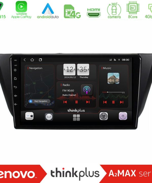 Kimpiris - Lenovo Thinkplus A2MAX Series 8Core Android15 4+64GB Iveco Daily 2014-2025 Navigation Multimedia Tablet 9"