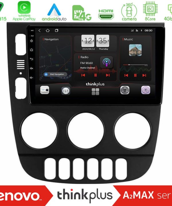 Kimpiris - Lenovo Thinkplus A2MAX Series 8Core Android15 4+64GB  Mercedes ML Class 1998-2005 Navigation Multimedia Tablet 9"