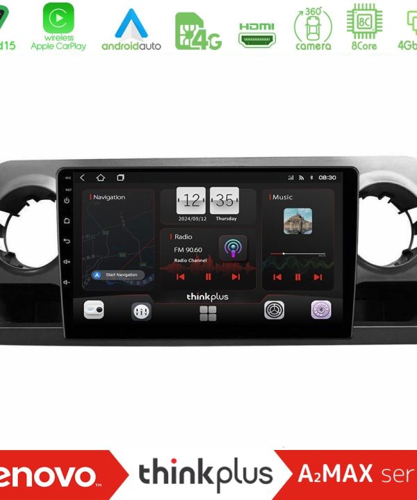 Kimpiris - Lenovo Thinkplus A2MAX Series 8Core Android15 4+64GB  Mercedes Sprinter W907 Navigation Multimedia Tablet 10"