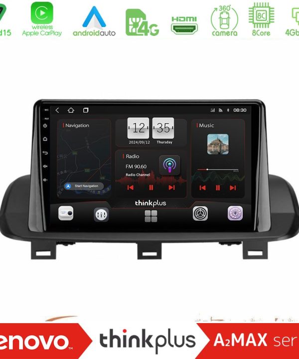 Kimpiris - Lenovo Thinkplus A2MAX Series 8Core Android15 4+64GB  Nissan Qashqai J12 amp; X-Trail T33 Navigation Multimedia Tablet 10"