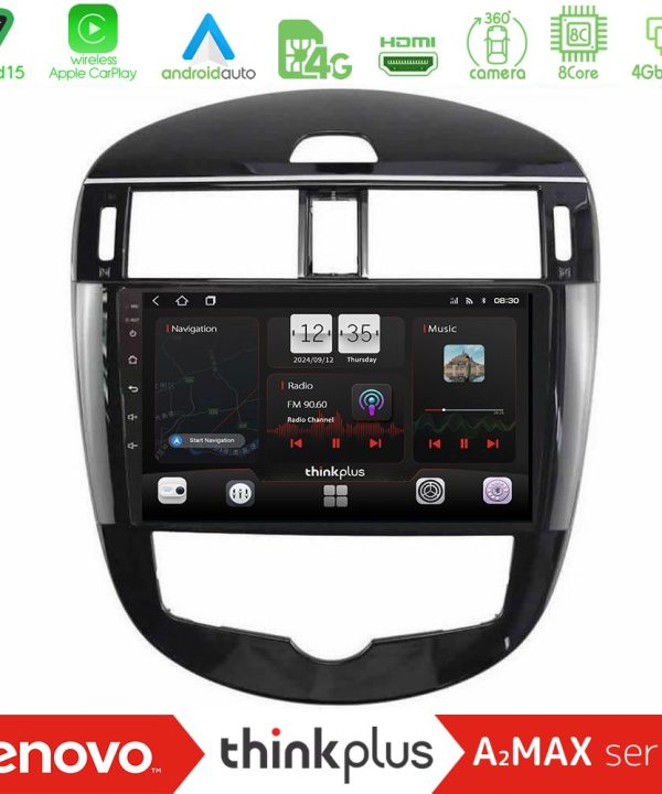 Kimpiris - Lenovo Thinkplus A2MAX Series 8Core Android15 4+64GB  Nissan Pulsar 2015-2018 Navigation Multimedia Tablet 9"