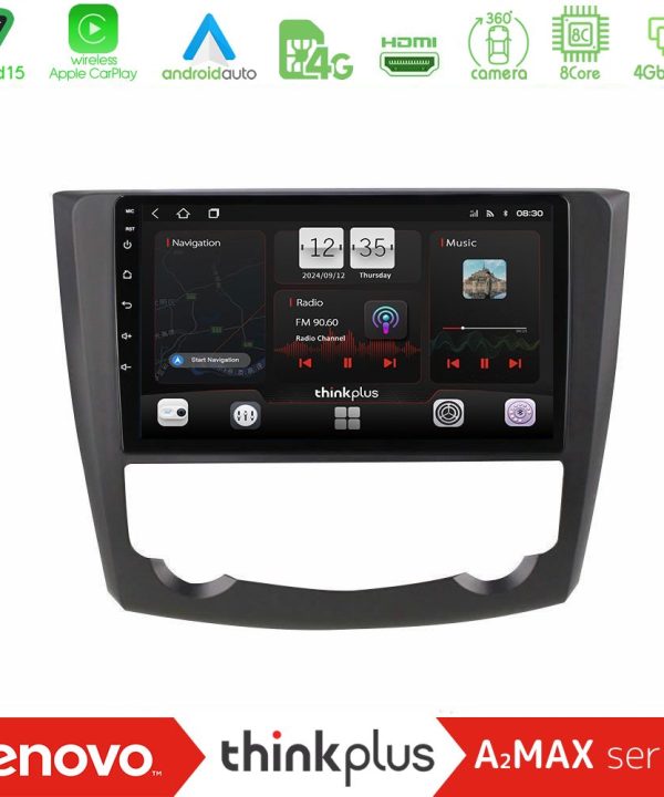 Kimpiris - Lenovo Thinkplus A2MAX Series 8Core Android15 4+64GB  Renault Kadjar Navigation Multimedia Tablet 9"