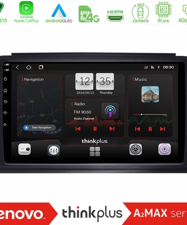 Kimpiris - Lenovo Thinkplus A2MAX Series 8Core Android15 4+64GB  Smart 451 Navigation Multimedia Tablet 9"