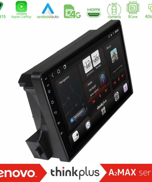 Kimpiris - Lenovo Thinkplus A2MAX Series 8Core Android15 4+64GB Ssangyong Actyon/Kyron 2005-2014 Navigation Multimedia Tablet 9"