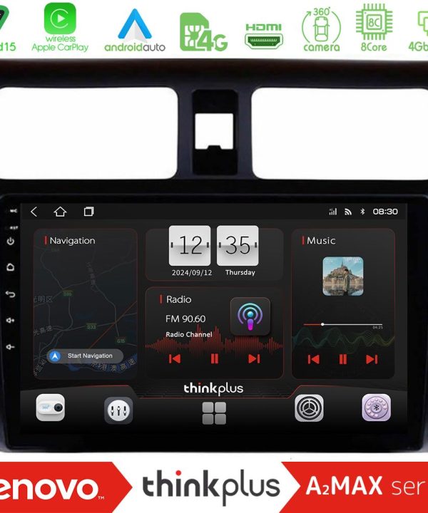Kimpiris - Lenovo Thinkplus A2MAX Series 8Core Android15 4+64GB  Suzuki Swift 2005-2010 Navigation Multimedia Tablet 10"